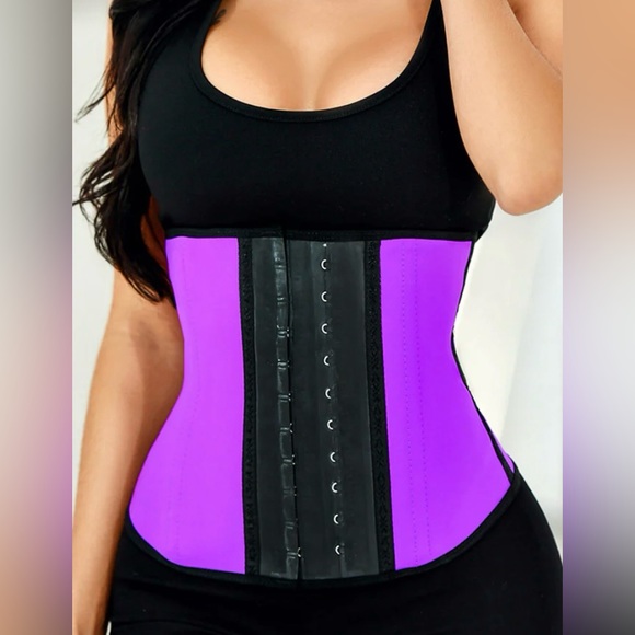 WAIST CORSET/SWEAT WAIST TRIMMER Turquise- Sz.M - Picture 1 of 5